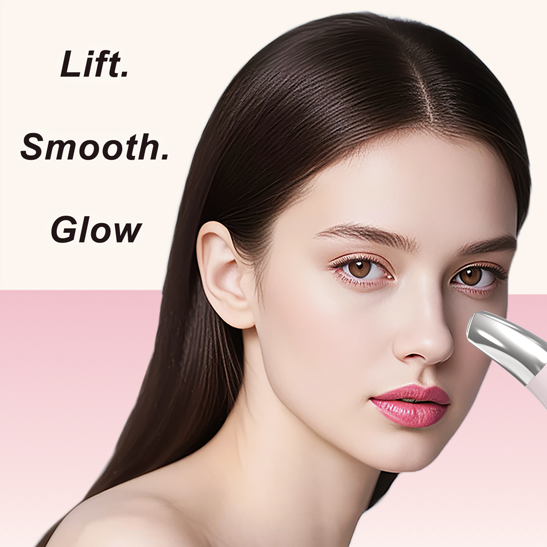 USB Microcurrent Massager Pen Travel-Friendly Eye Heating Feature ABS Material for Lip Care Personal Beauty Device