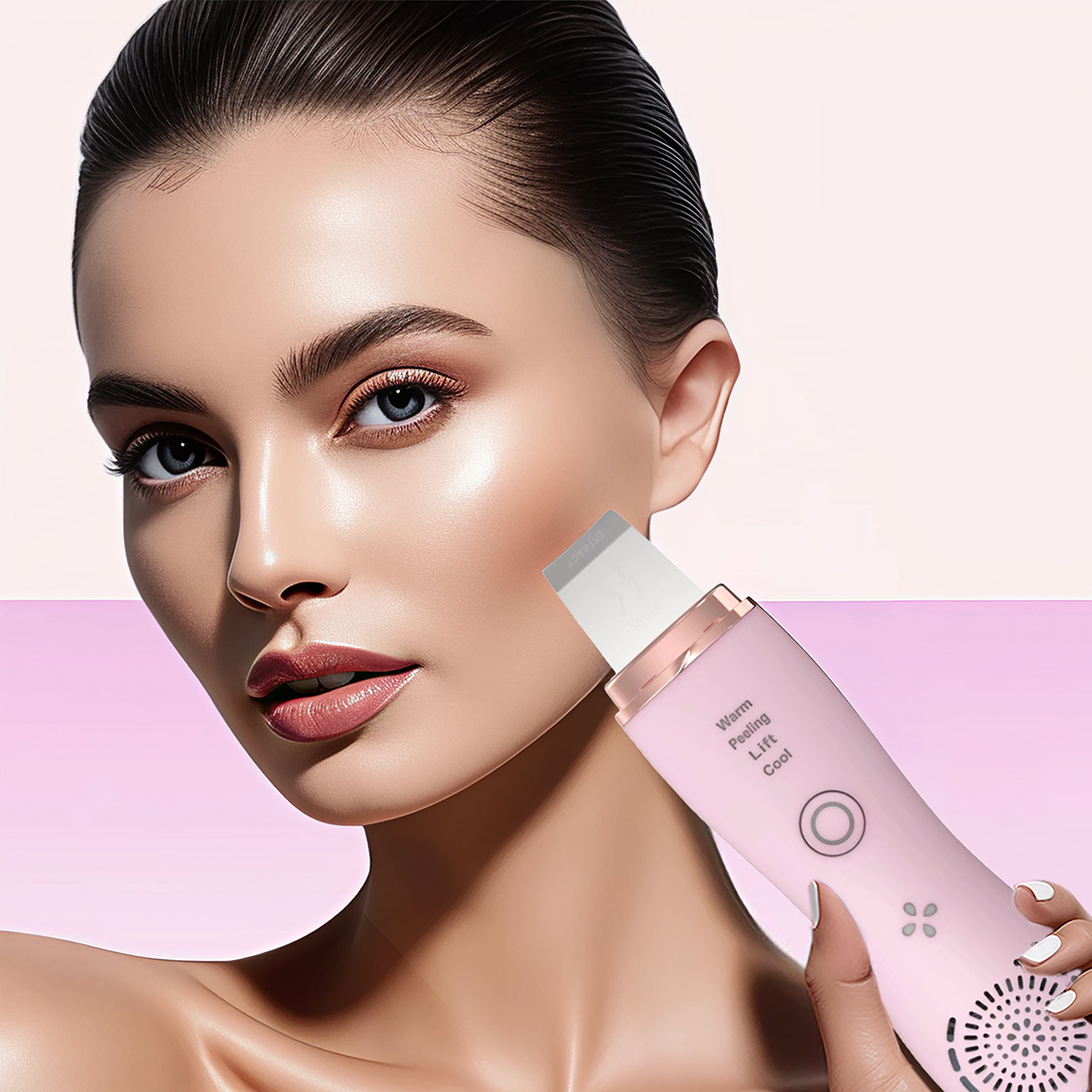 Wholesale Multipurpose 4 in 1 Lady Exfoliate Sonic Electric Facial Massager